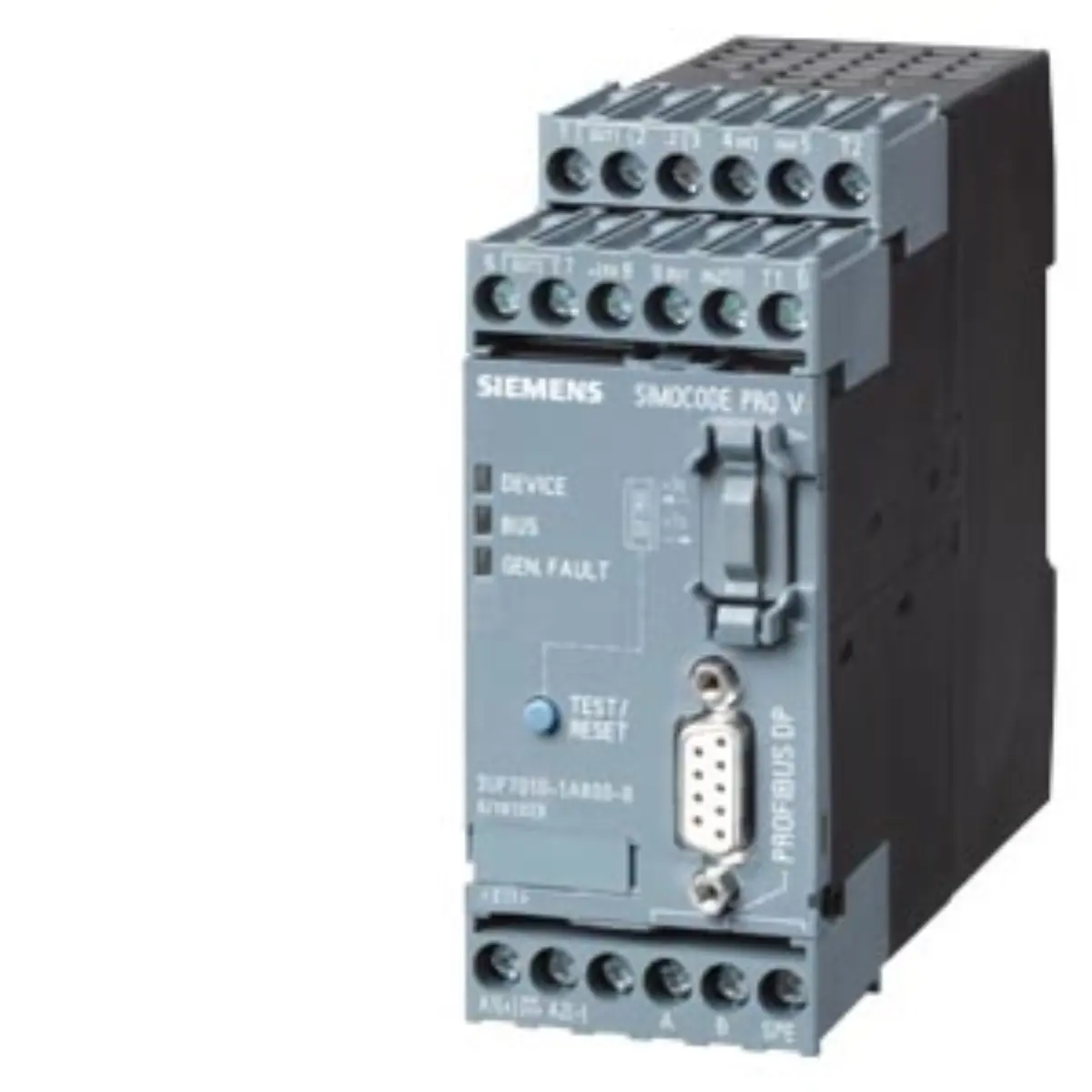 Front view of Siemens 6AG1010-1AU00-4AA0 industrial communication module