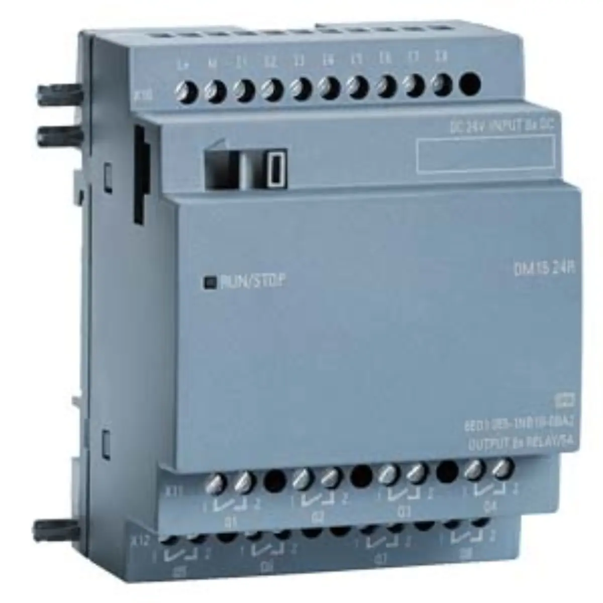 Front view of Siemens 6AG1055-1NB10-7BA2 SIPLUS LOGO! expansion module