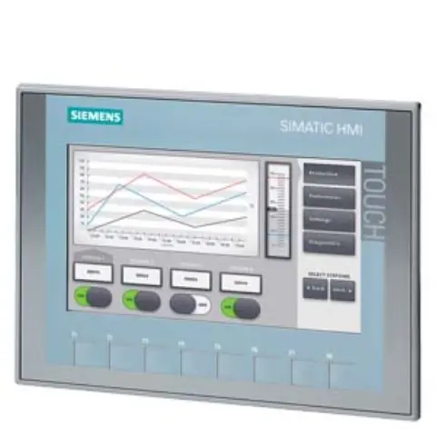 Front view of Siemens 6AG1123-2GB03-2AX0 7-inch color HMI panel with PROFINET interface