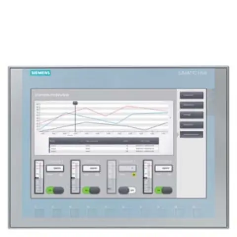 Front view of Siemens 6AG1123-2MB03-2AX0 HMI panel with 12 inch display