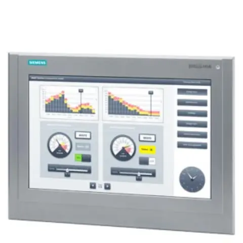 Front view of Siemens 6AG1124-0QC13-2AX0 HMI panel unit