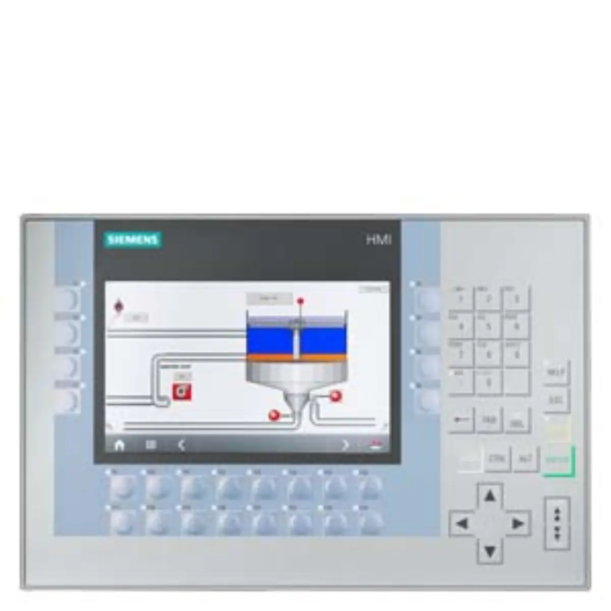 Front view of Siemens 6AG1124-1GC01-4AX0 HMI panel with conformal coating