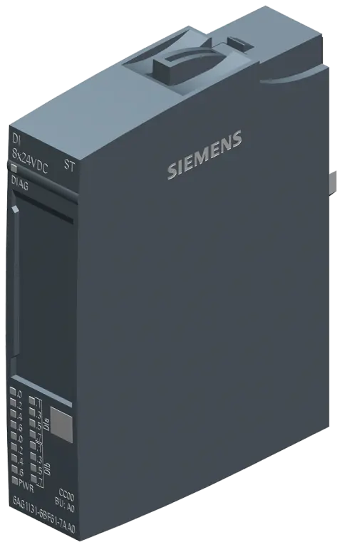 Front view of Siemens 6AG1131-6BF61-7AA0 digital input module