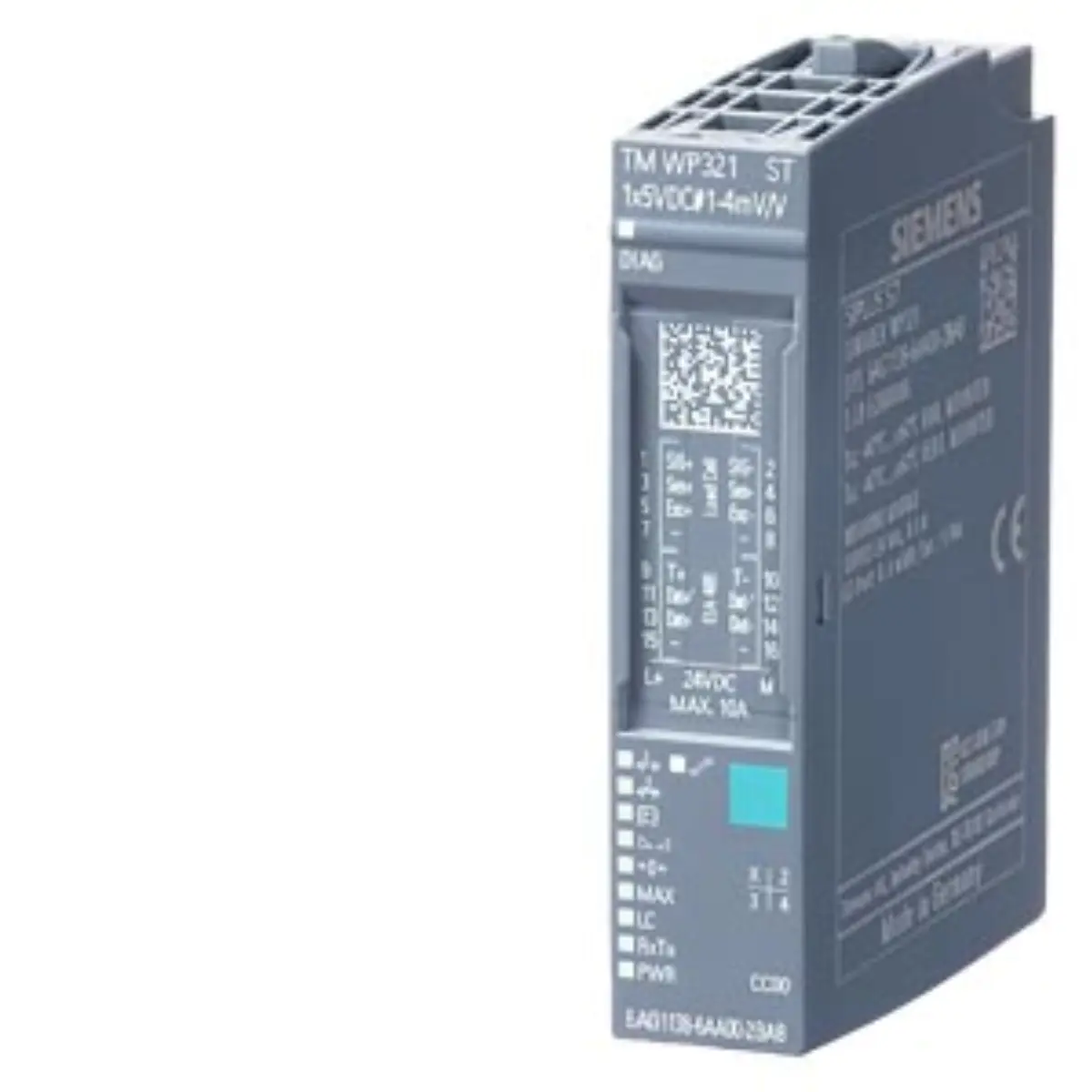 Front view of Siemens 6AG1138-6AA00-2BA8 SIPLUS ET 200SP WP321 module