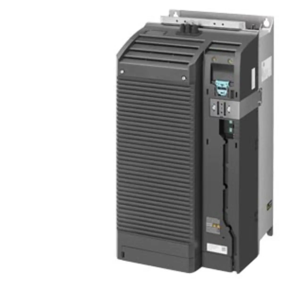Front view of Siemens 6AG1210-1PE28-2AL0 industrial drive module with label