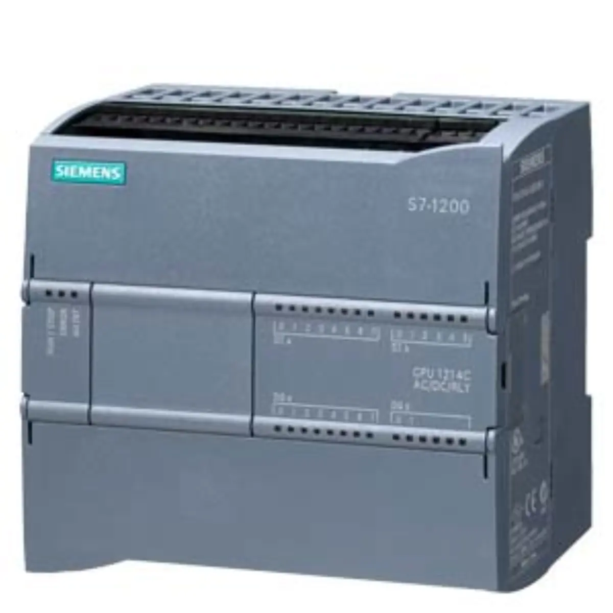 Front view of Siemens 6AG1214-1BG40-4XB0 SIPLUS CPU 1214C industrial controller