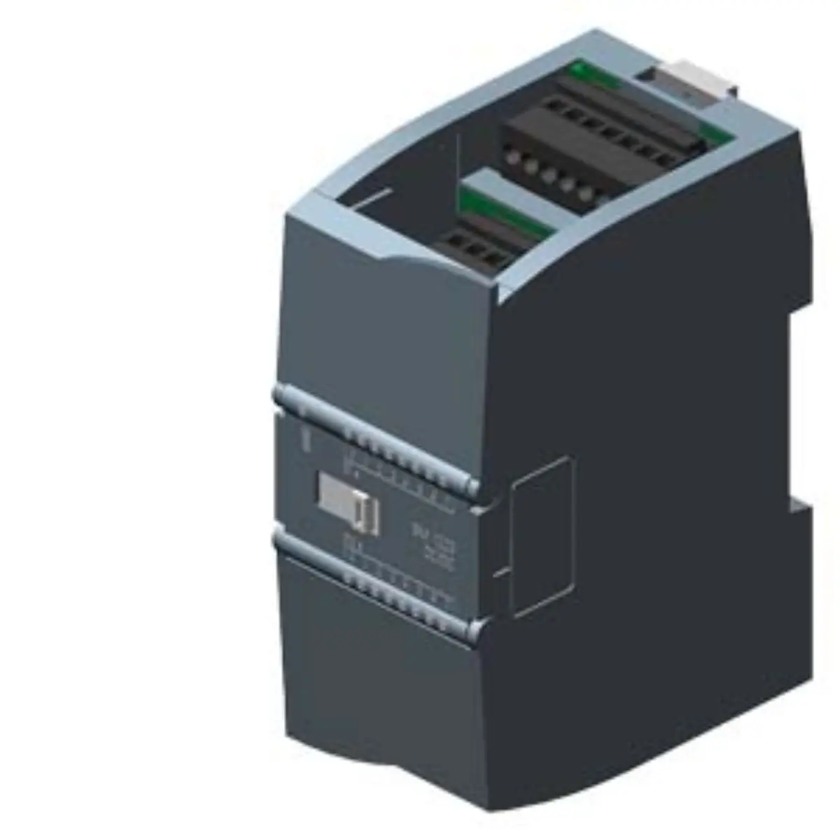 Front view of Siemens 6AG1223-1BH32-4XB0 digital I/O module with conformal coating