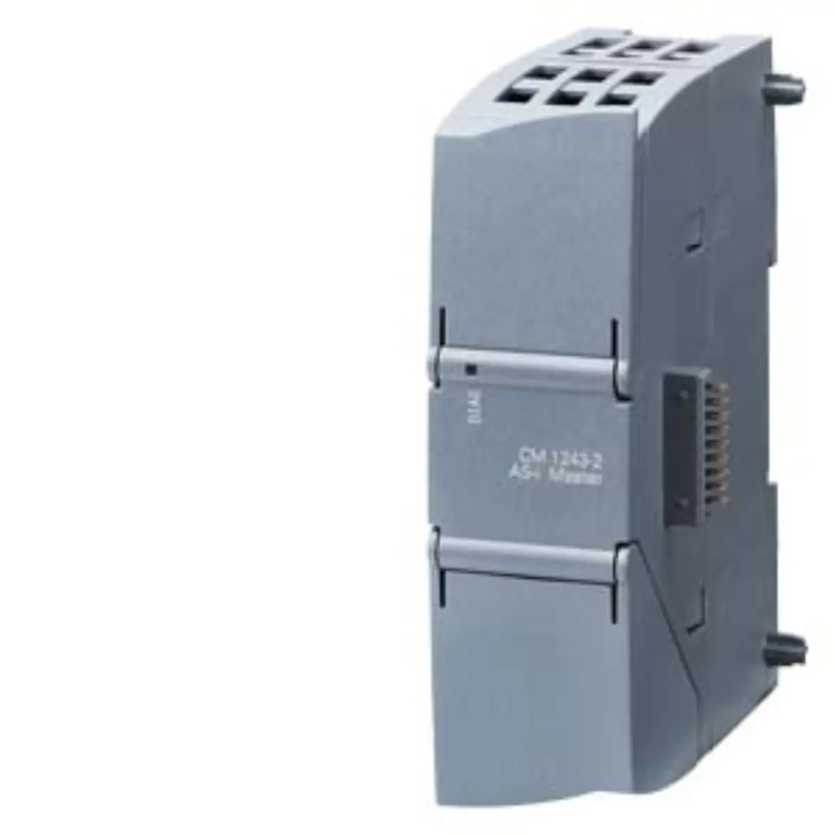 Front view of Siemens 6AG1243-2AA30-7XB0 CM 1243-2 module with labeling