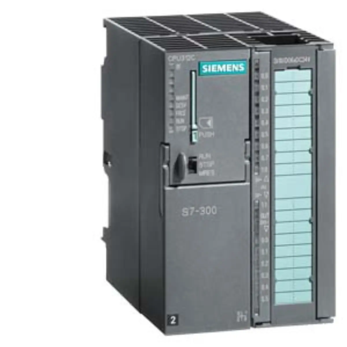 Front view of Siemens 6AG1312-5BF04-7AB0 compact CPU module