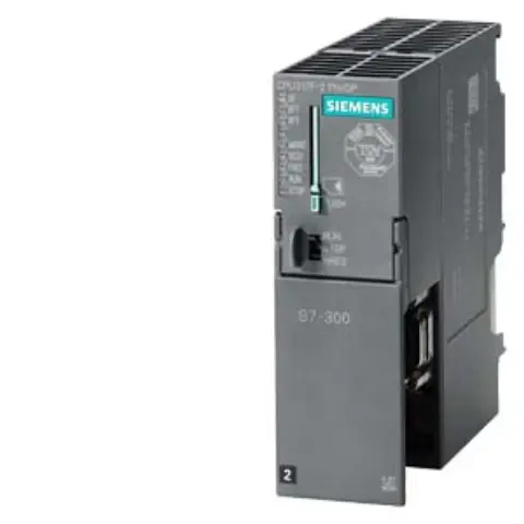 Front view of Siemens 6AG1317-2FK14-2AB0 CPU module with label