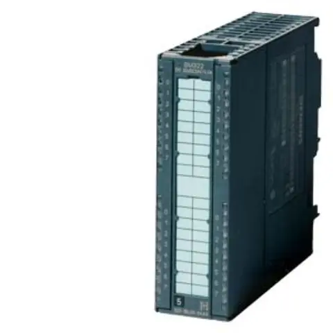 Front view of Siemens 6AG1322-5FF00-4AB0 I/O module with terminal connections