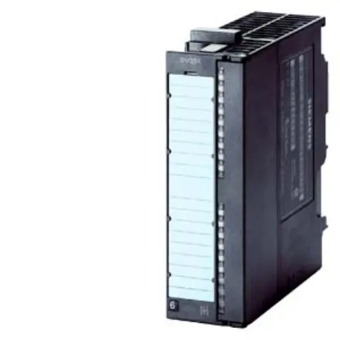 Front view of Siemens 6AG1334-0KE00-7AB0 analog I/O module