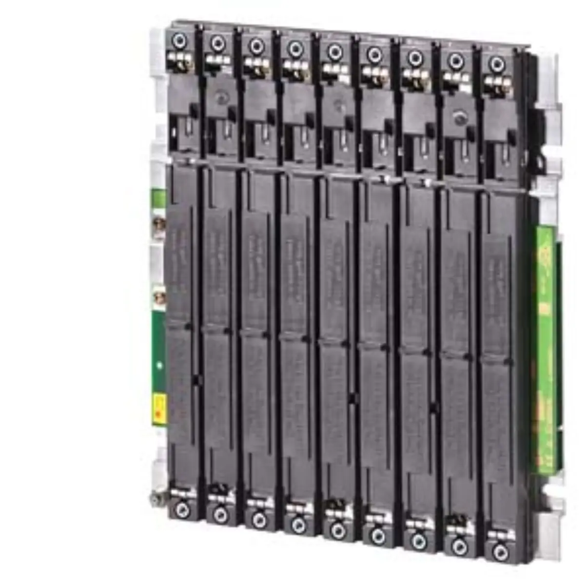 Front view of Siemens 6AG1400-1JA11-7AA0 aluminum rack unit