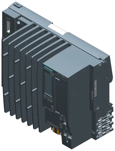 Front view of Siemens 6AG1677-2DB40-2AA0 PLC CPU controller unit