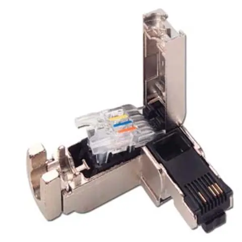 Siemens 6AG1901-1BB20-7AA0 RJ45 plug with metal enclosure and 90-degree outlet