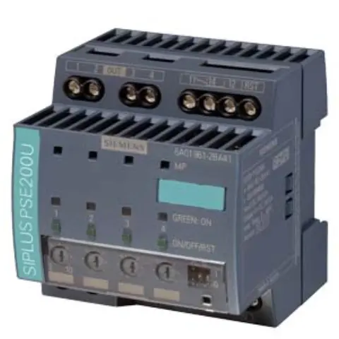 Front view of Siemens 6AG1961-2BA41-7AA0 SIPLUS power supply module