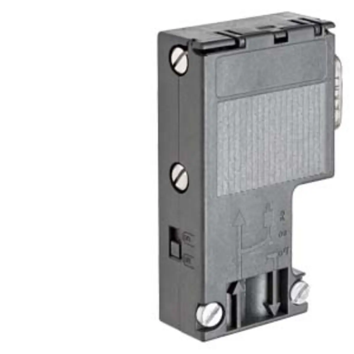 Siemens 6AG1972-0BA12-2XA0 RS485 bus connector with 90-degree outlet