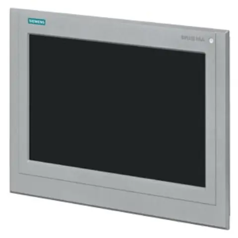 Front view of Siemens 6AG2124-0QC13-1AX0 HMI panel with 15 inch display