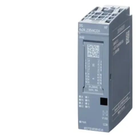 Front view of the Siemens 6AG2132-6FD00-4CU0 SIPLUS ET 200SP digital output module showing terminal blocks