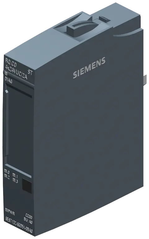 Front view of Siemens 6AG2132-6GD51-4BA0 I/O module