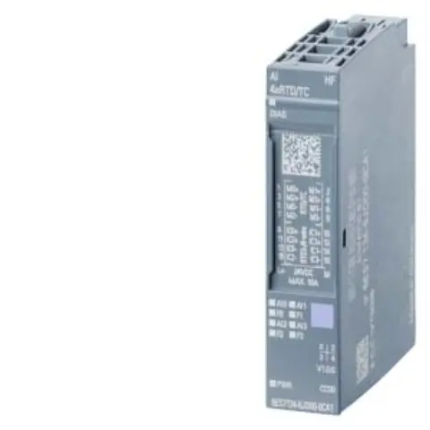 Front view of Siemens 6AG2134-6JD00-1CA1 analog input module