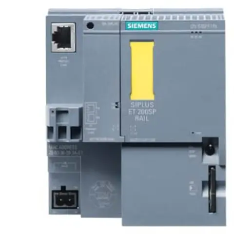 Front view of Siemens 6AG2510-1SJ01-1AB0 CPU module with labeling