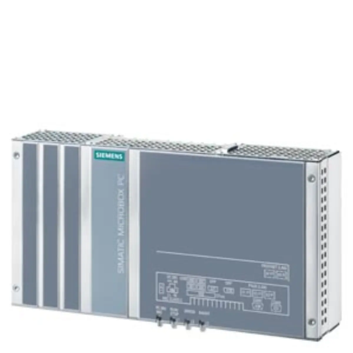 Front view of Siemens 6AG4141-1AA14-0FA0 SIMATIC IPC427E Microbox PC unit