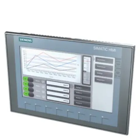 Front view of Siemens 6AV2123-2JB03-0AX0 KTP900 Basic Panel with 9 inch display