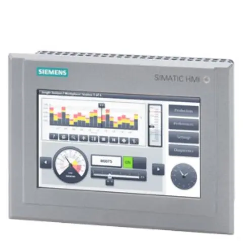Front view of the Siemens 6AV2124-0GC13-0AX0 TP700 Comfort Outdoor HMI panel showing the 7-inch display