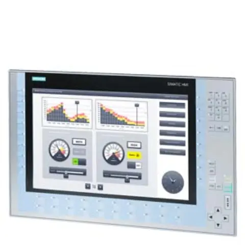 Front view of Siemens 6AV2124-1QC02-0AX1 KP1500 Comfort Panel with 15-inch display