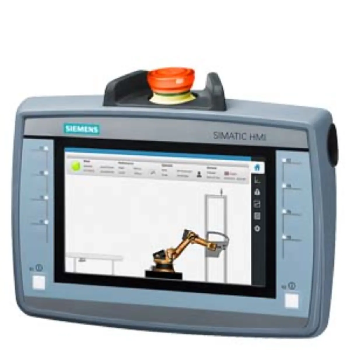 Front view of Siemens 6AV2125-2GB23-0AX0 mobile panel with 7-inch display