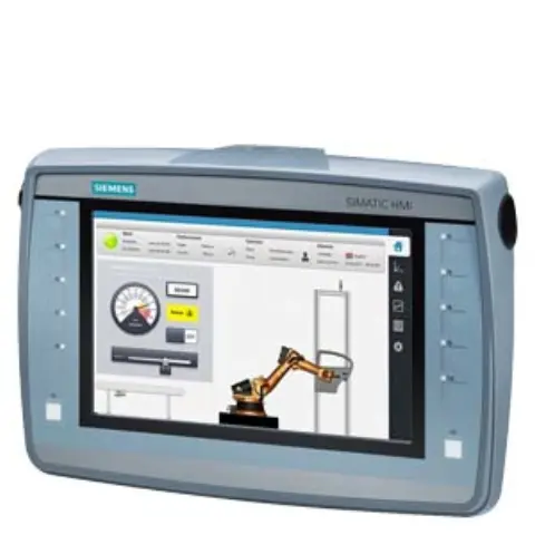 Front view of Siemens 6AV2125-2JB03-0AX0 mobile panel display