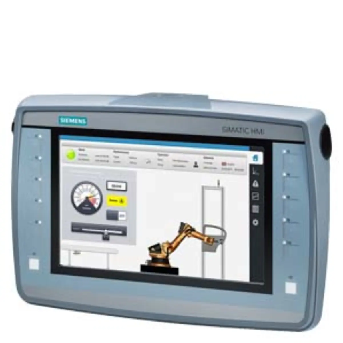 Front view of Siemens 6AV2125-2JB03-0AX0 mobile panel display