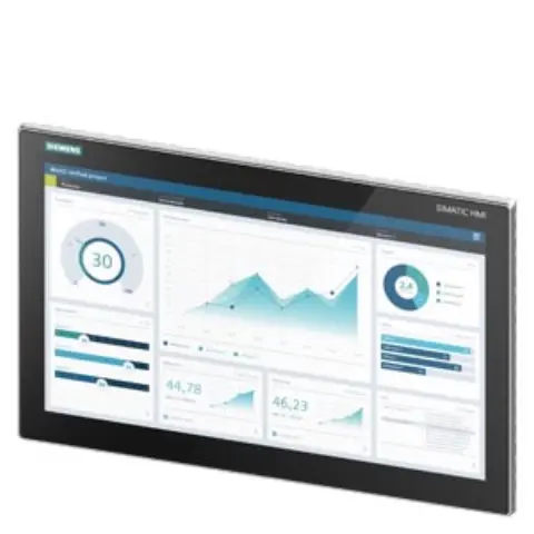 Front view of Siemens 6AV2128-3UB06-0AX1 HMI panel showing 18.5 inch display