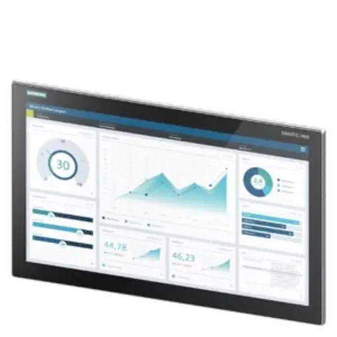 Front view of Siemens 6AV2128-3XB06-0AX1 HMI panel showing 21.5 inch screen