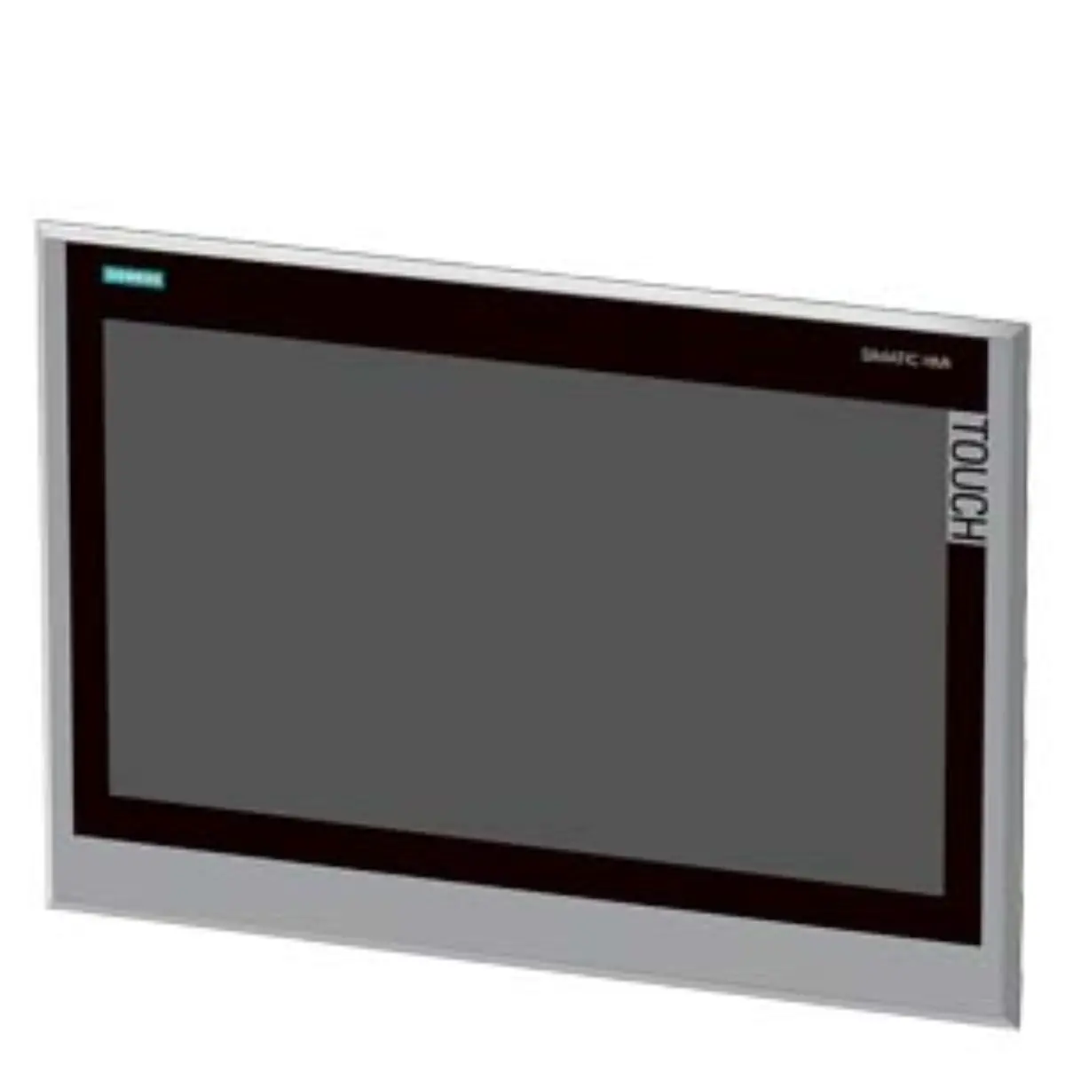 Front view of Siemens 6AV2144-8UC10-0AA1 TP1900 Comfort INOX HMI panel showing 19-inch display