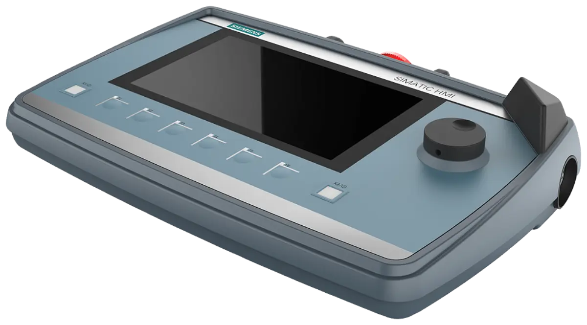 Front view of Siemens 6AV2145-8GB00-0AA0 mobile panel with 7-inch display
