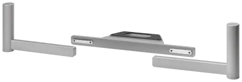 Siemens 6AV7674-1LB10-0AA0 silver HMI extension grips and mounting rail assembly