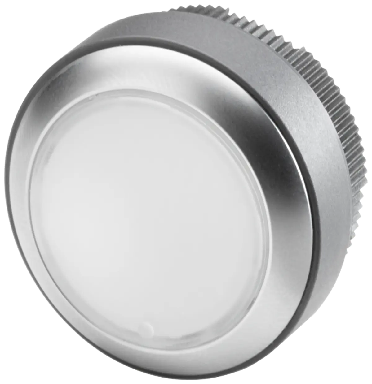 Siemens 6AV7674-1MC00-0AA0 round indicator light with white LED and mounting accessories