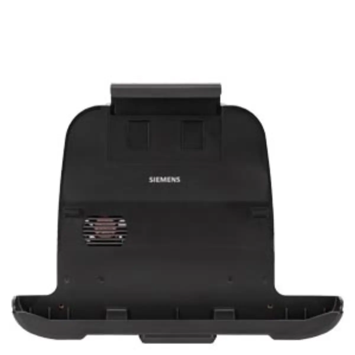 Front view of the Siemens 6AV7676-1AC10-0AA0 vehicle docking station accessory showing connection ports