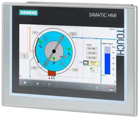 Front view of Siemens 6AV7882-0AA10-0AA0 Nanopanel PC unit