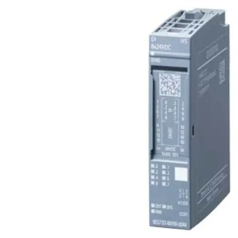 Front view of Siemens 6ES7131-6BF00-0DA0 digital input module with label