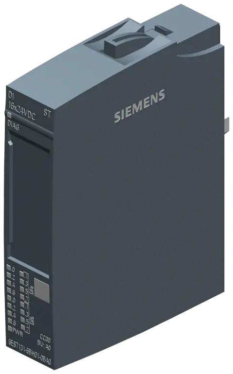 Front view of Siemens 6ES7131-6BH01-0BA0 digital input module