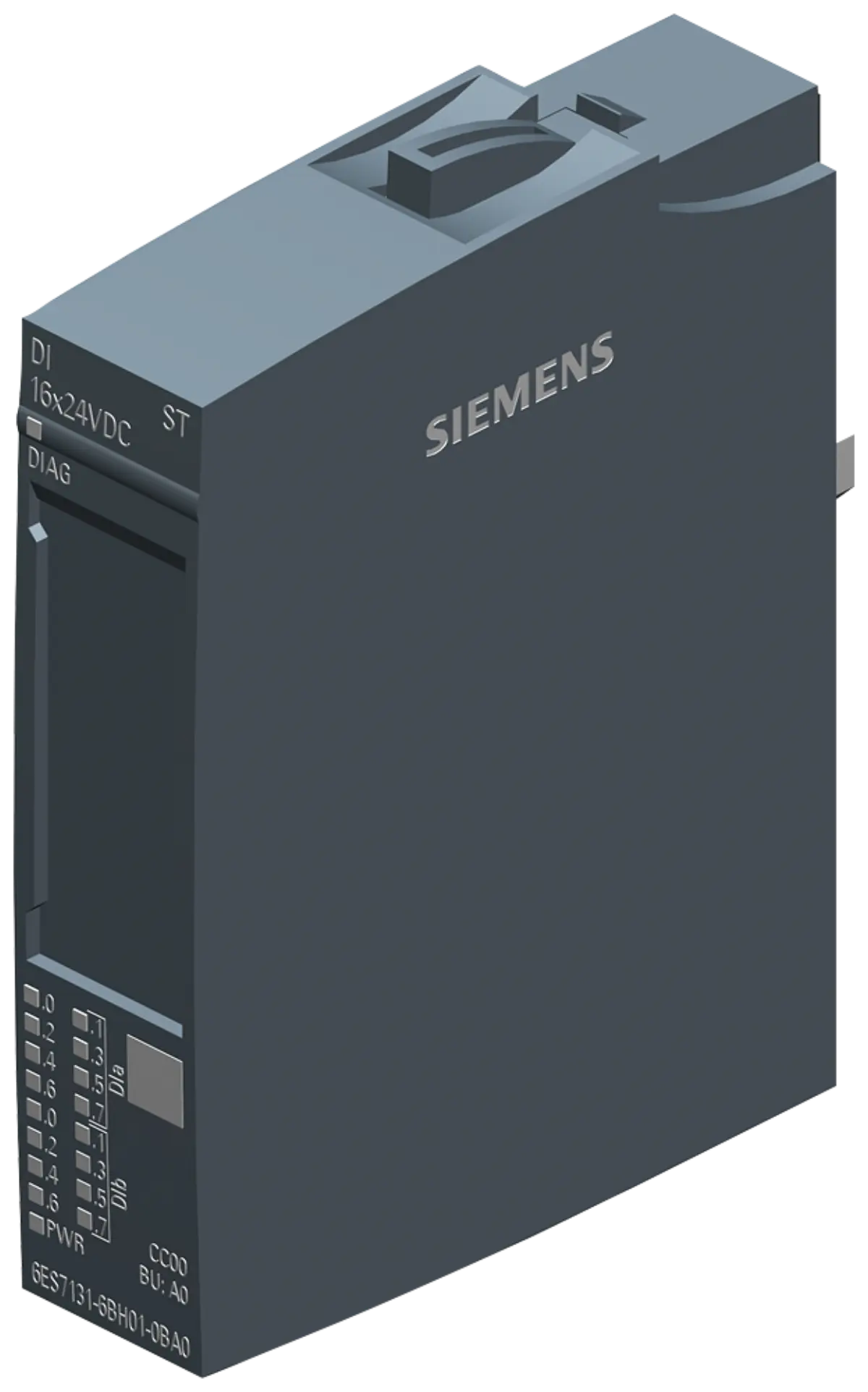 Front view of Siemens 6ES7131-6BH01-0BA0 digital input module