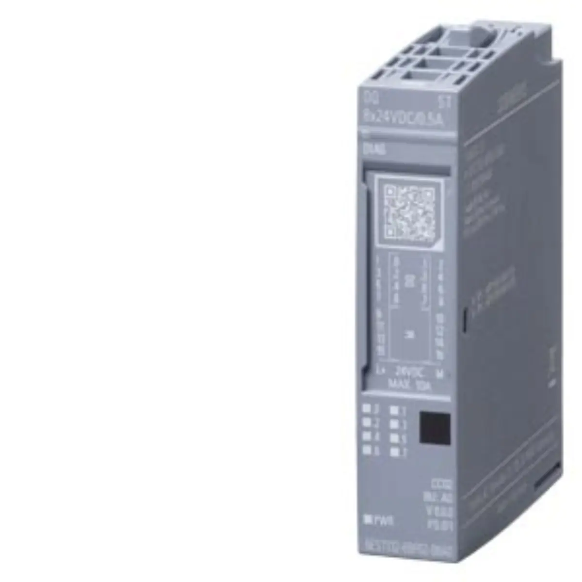Front view of Siemens 6ES7132-6BF01-0BA0 digital output module showing indicator lights