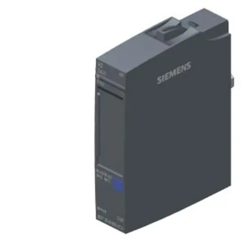 Front view of Siemens 6ES7135-6HB00-0CA1 analog output module with color code CC00