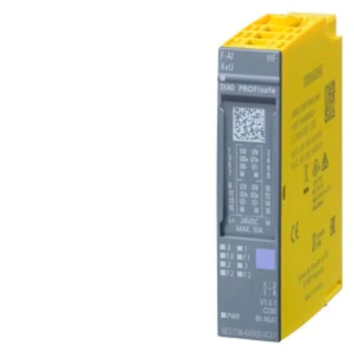 Front view of Siemens 6ES7136-6AB00-0CA1 analog input module showing labeling