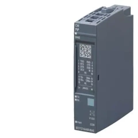 Front view of Siemens 6ES7137-6AA01-0BA0 CM PtP module