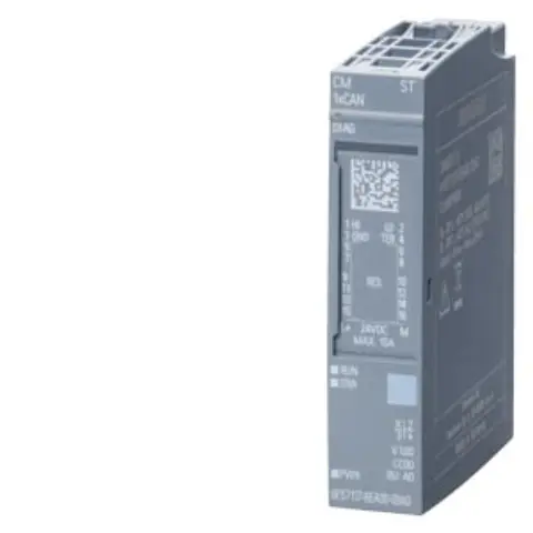 Front view of Siemens 6ES7137-6EA00-0BA0 CM CAN module