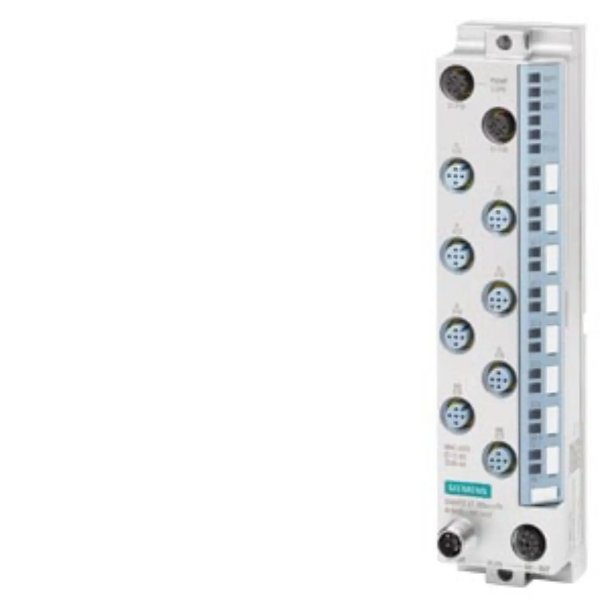 Front view of Siemens 6ES7146-6HF00-0BB0 analog I/O module with M12 connectors
